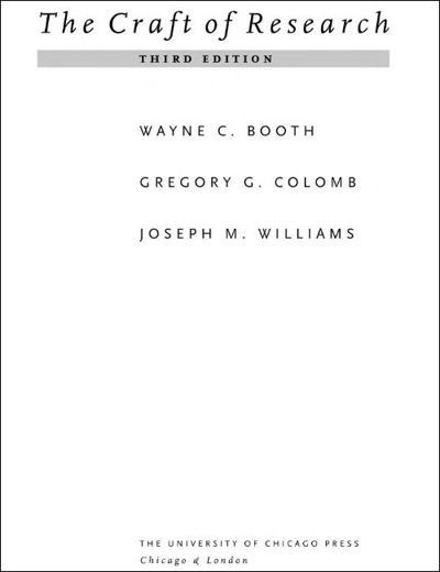 The Craft of Research